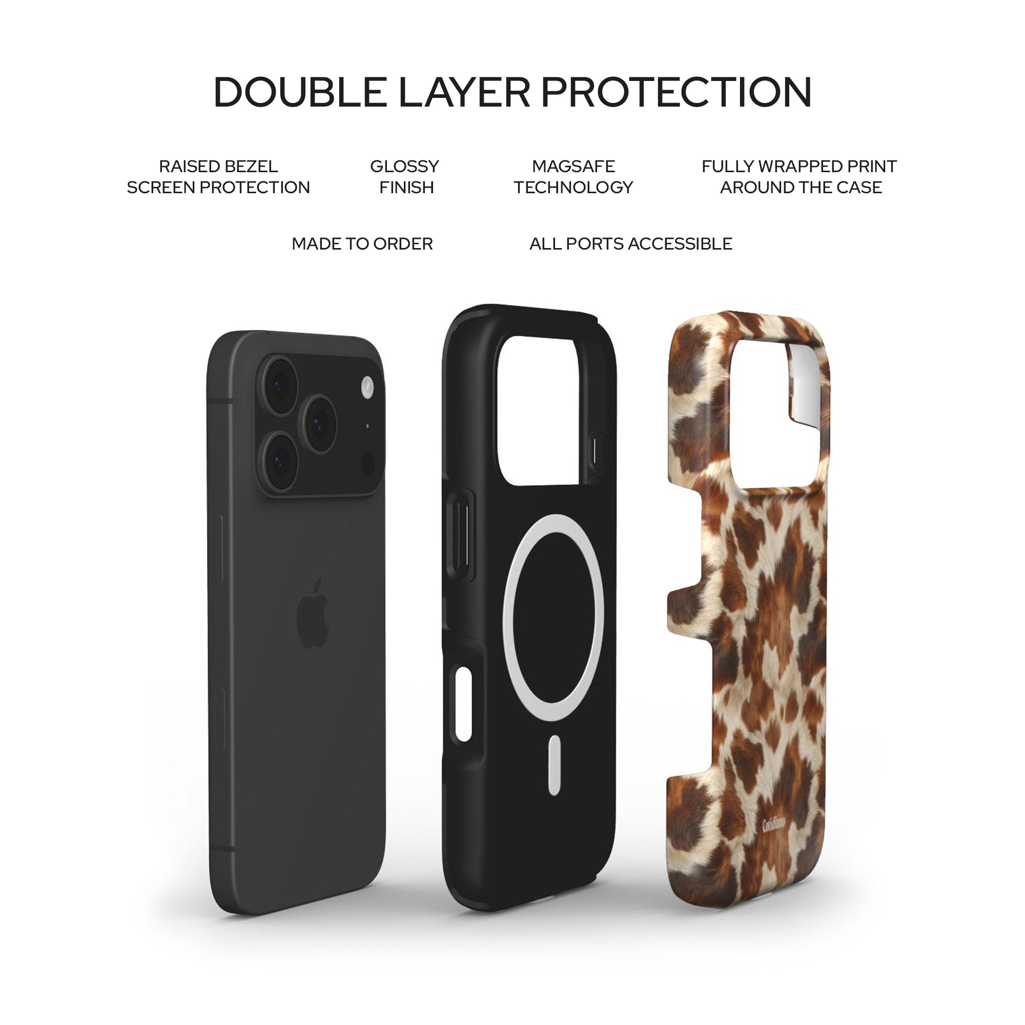 Cow Print MagSafe Tough Case