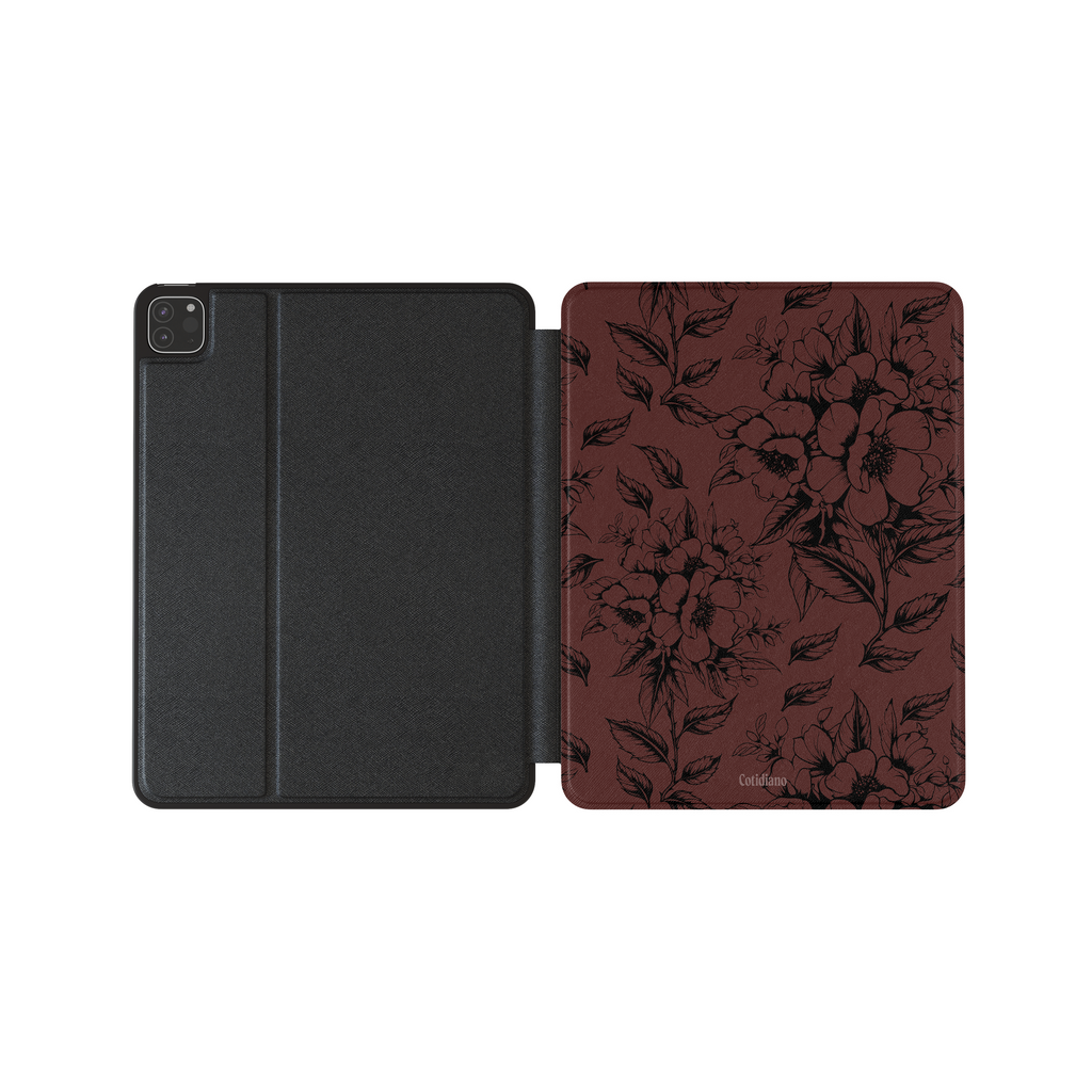 Dark Floral iPad Case