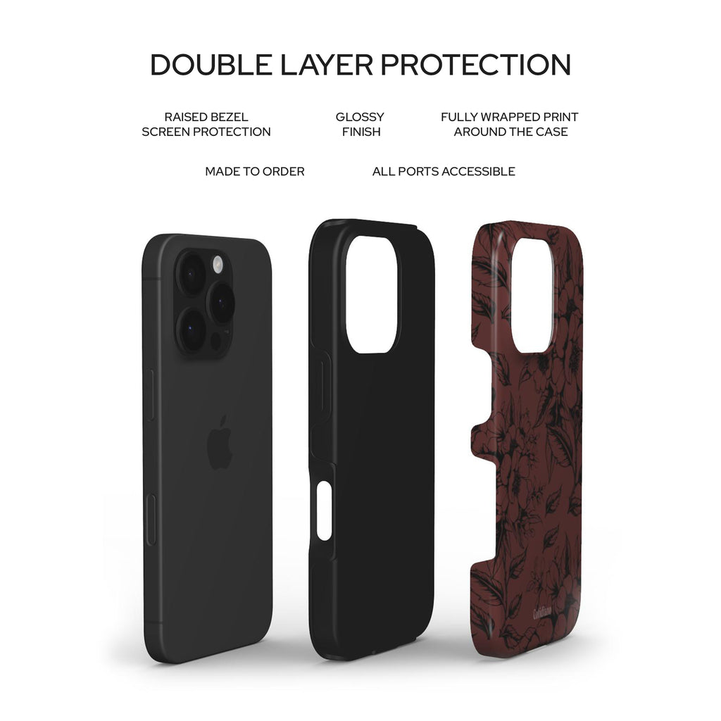 Dark Floral Tough Case